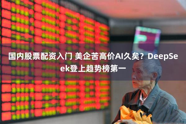 国内股票配资入门 美企苦高价AI久矣？DeepSeek登上趋势榜第一